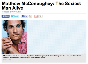 The Matthew McConaughey Workout